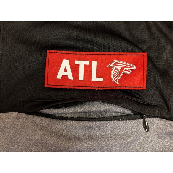 Atlanta Falcons  Men's XL 1/4 ZIP Long sleeve Gray & Black NFL Team Apparel, NWT - Picture 4 of 12